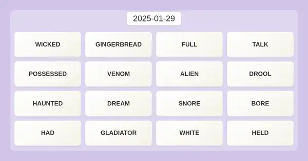 NYT Connections #598