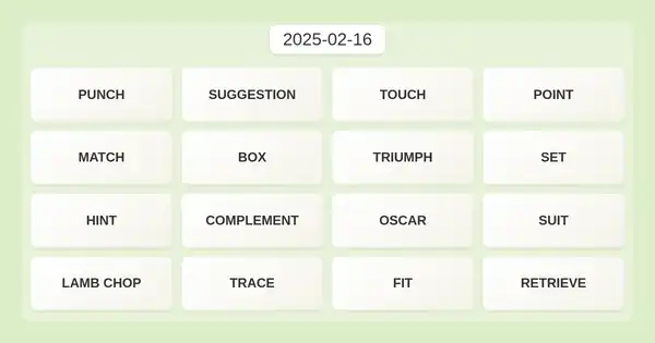 NYT Connections #616