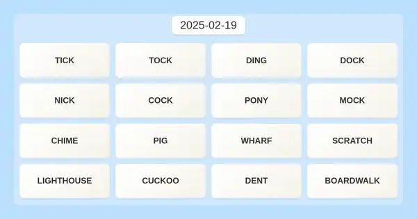 NYT Connections #619