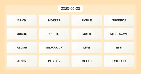 NYT Connections #625