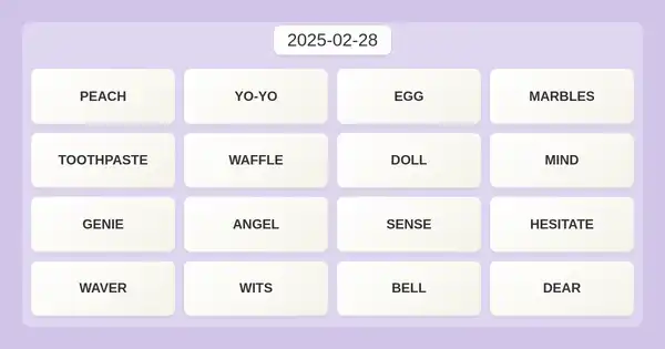 NYT Connections #628