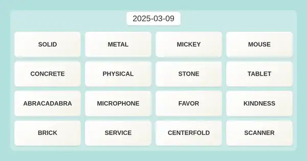 NYT Connections #637