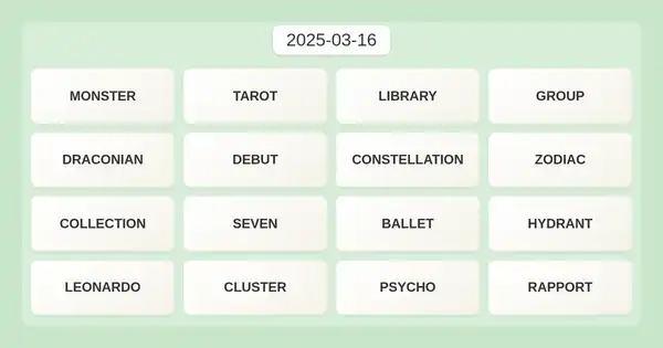 NYT Connections #644