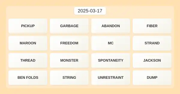 NYT Connections #645